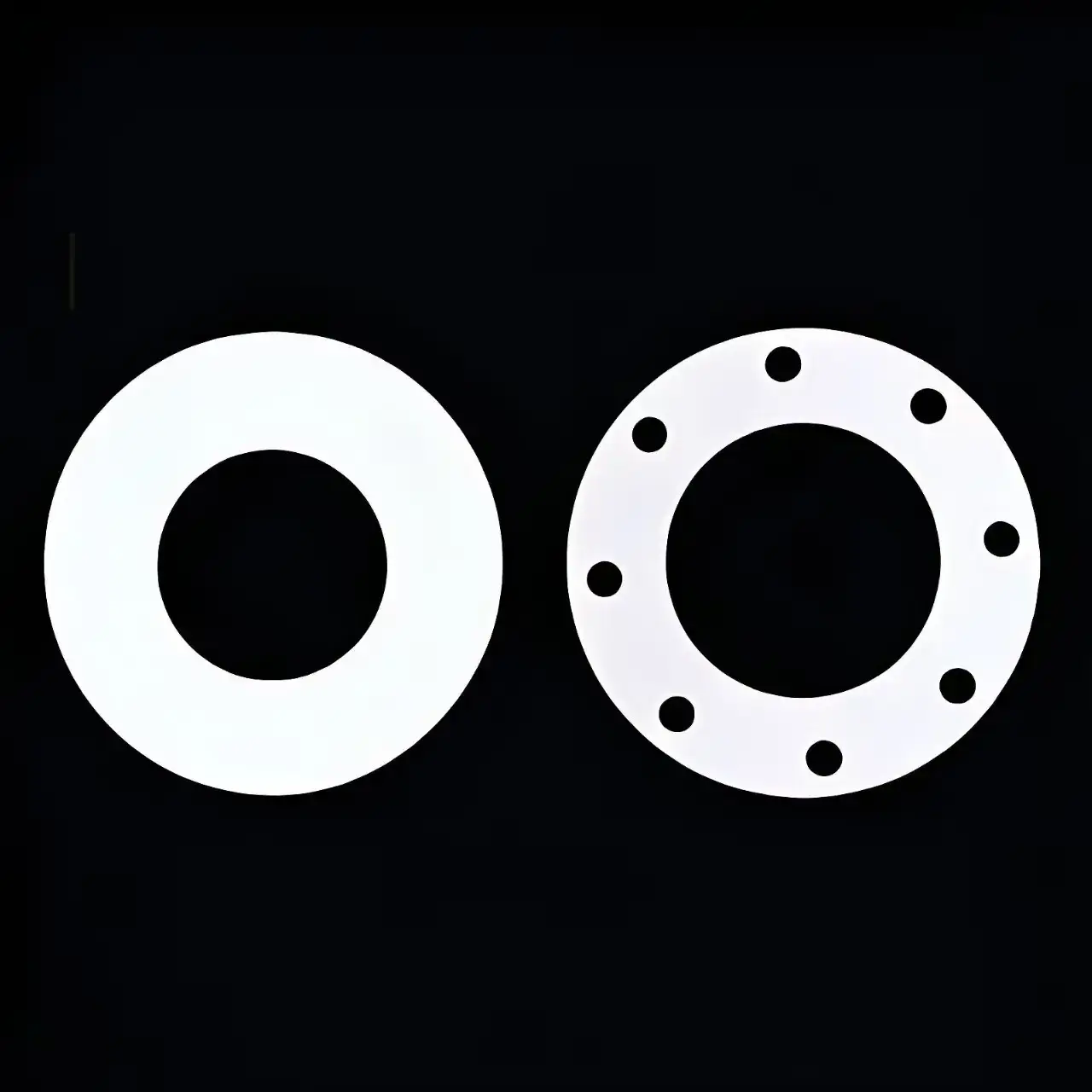 High Precision Custom PTFE Gaskets and Teflon Flange Seals with Strict Tolerance
